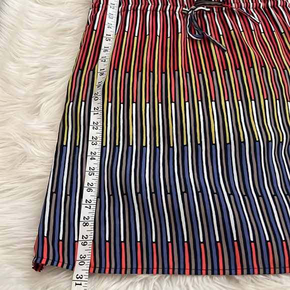 Gap Colorful Ruffle Striped Dress Pockets, Drawstring, & Adjustable Straps XS - Picture 8 of 8